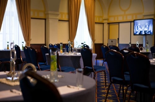 Conference room at Imperial Riding School Renaissance Hotel in Vienna, Austria. Travel with World Lifetime Journeys