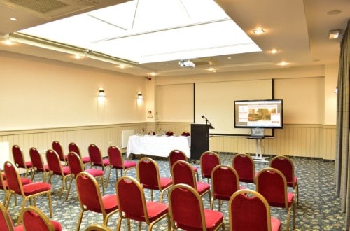 Conference room at Leopold Hotel in Brussels, Belgium. Travel with World Lifetime Journeys