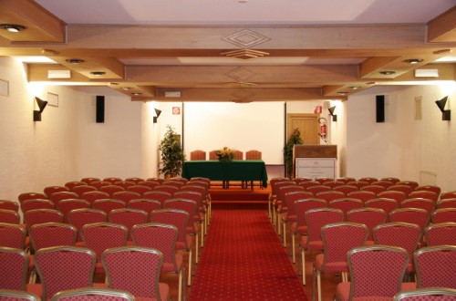 Conference room at Miramonti Majestic Grand Hotel in Cortina D’Ampezzo, Italy. Travel with World Lifetime Journeys