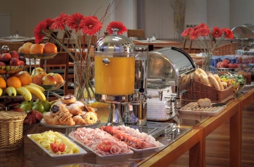 Delicious breakfast at Hotel Theatrino in Prague, Czech Republic. Travel with World Lifetime Journeys