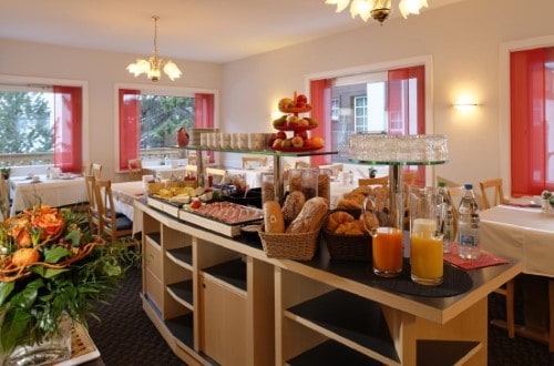 Delicious breakfast at Park Hotel in Saas Fee, Switzerland. Travel with World Lifetime Journeys