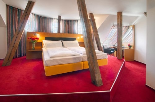 Deluxe room at Hotel Theatrino in Prague, Czech Republic. Travel with World Lifetime Journeys