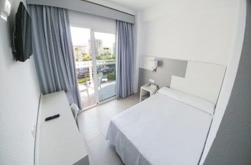 Double room at Hotel Los Patos Park in Benalmadena, Spain. Travel with World Lifetime Journeys