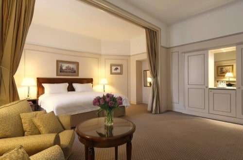 Double room at Hotel Le Plaza Brussels, Belgium. Travel with World Lifetime Journeys