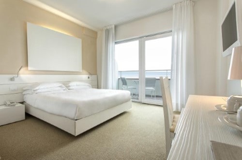 Double room at Adriatic Palace Hotel in Lido di Jesolo, Italy. Travel with World Lifetime Journeys