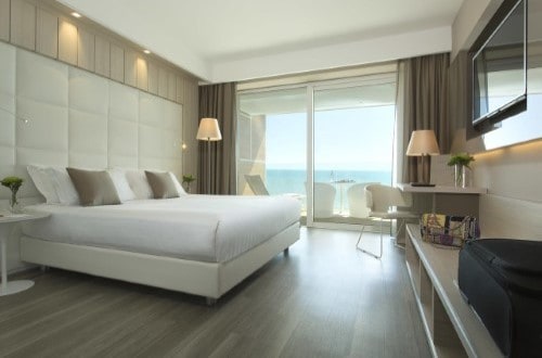 Double room at Almar Jesolo Resort and Spa in Lido di Jesolo, Italy. Travel with World Lifetime Journeys