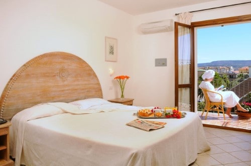 Double room at Angedras Hotel in Alghero, Sardinia. Travel with World Lifetime Journeys