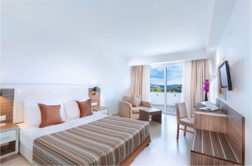 Double room at Club Shark Hotel in Bodrum, Turkey. Travel with World Lifetime Journeys