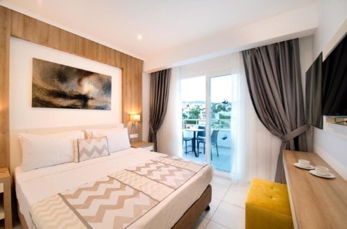 Double room at Club Shark Hotel in Bodrum, Turkey. Travel with World Lifetime Journeys