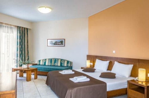 Double room at Creta Palm Resort in Chania area, Crete. Travel with World Lifetime Journeys