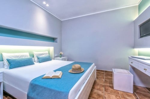 Double room at Diamond Village in Crete, Greece. Travel with World Lifetime Journeys