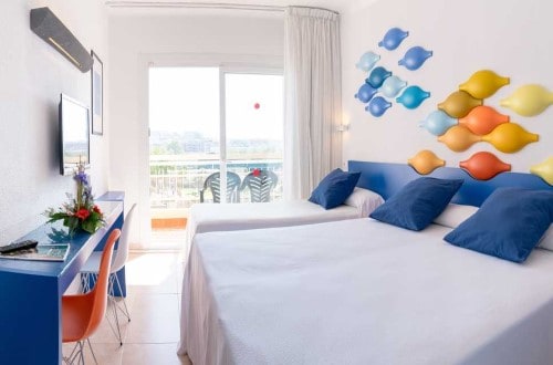 Double room at Evenia Olympic Garden in Lloret de Mar, Spain. Travel with World Lifetime Journeys