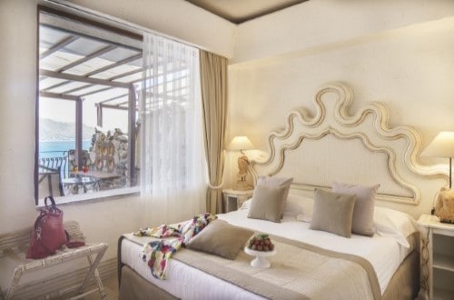 Double room at Grand Hotel Atlantis Bay in Taormina, Sicily. Travel with World Lifetime Journeys