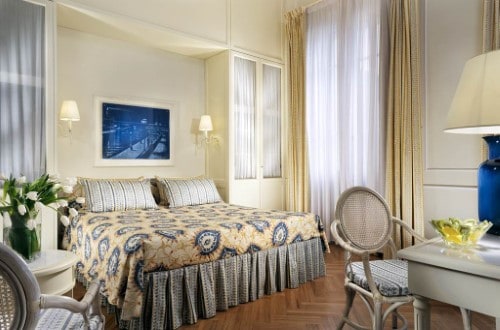 Double room at Grand Hotel Principe di Piemonte in Viareggio, Italy. Travel with World Lifetime Journeys