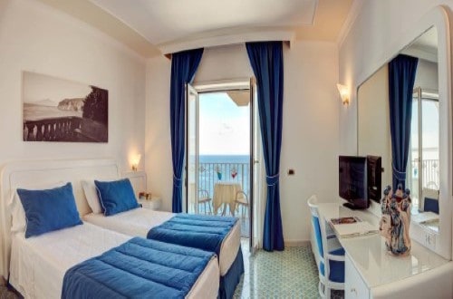 Double room at Grand Hotel Riviera in Sorrento, Italy. Travel with World Lifetime Journeys