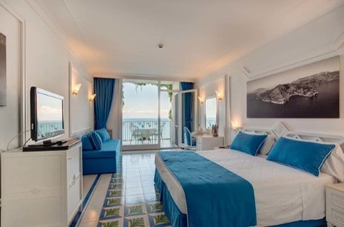 Double room at Grand Hotel Riviera in Sorrento, Italy. Travel with World Lifetime Journeys