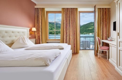 Double room at Grand Hotel in Zell am See, Austria. Travel with World Lifetime Journeys