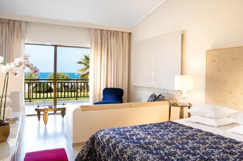 Double room at Grecotel Creta Palace in Rethymno, Crete. Travel with World Lifetime Journeys