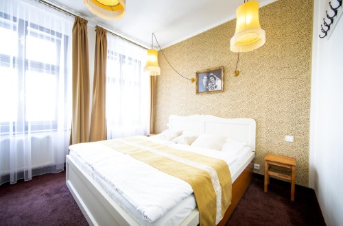 Double room at Hotel Amadeus in Prague, Czech Republic. Travel with World Lifetime Journeys