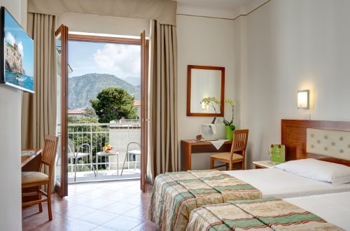 Double room at Hotel Caravel in Sorrento, Italy. Travel with World Lifetime Journeys