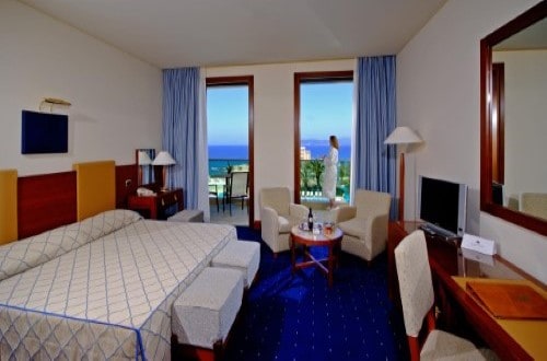 Double room at Hotel Carlos V in Alghero, Italy. Travel with World Lifetime Journeys