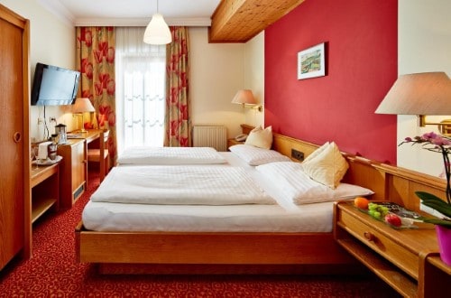 Double room at Hotel Fischerwirt in Zell am See, Austria. Travel with World Lifetime Journeys