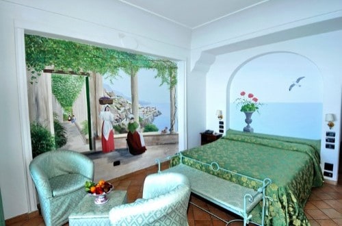 Double room at Hotel La Conca Azzurra in Amalfi, Italy. Travel with World Lifetime Journeys