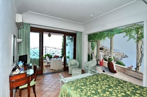 Double room at Hotel La Conca Azzurra in Amalfi, Italy. Travel with World Lifetime Journeys