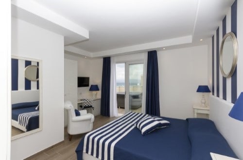 Double room at Hotel Nautilus in Cagliari, Italy. Travel with World Lifetime Journeys