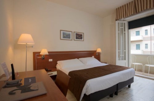 Double room at Hotel Residence Esplanade in Viareggio, Italy. Travel with World Lifetime Journeys