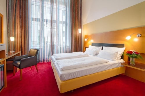 Double room at Hotel Theatrino in Prague, Czech Republic. Travel with World Lifetime Journeys