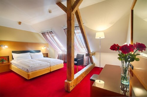 Double room at Hotel Theatrino in Prague, Czech Republic. Travel with World Lifetime Journeys