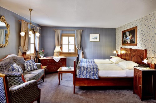 Double room at Romantik Hotel in Zell am See, Austria. Travel with World Lifetime Journeys