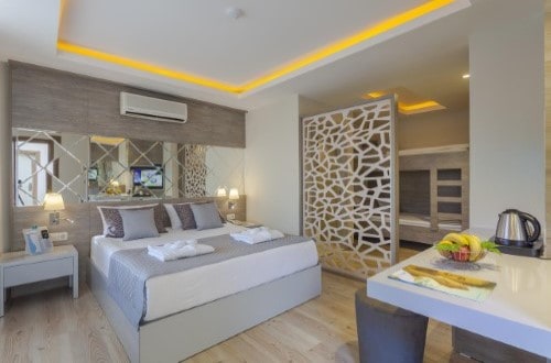 Double room at Sentido Turan Prince Hotel in Side, Turkey. Travel with World Lifetime Journeys