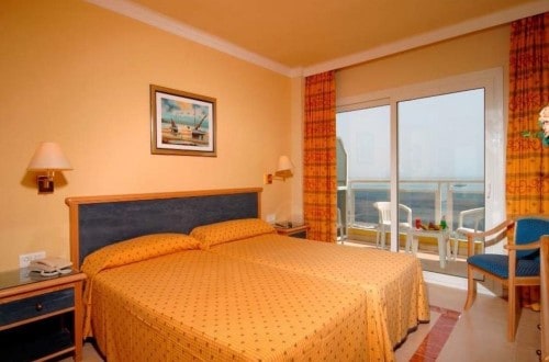 Double room with terrace at Hotel Las Arenas in Benalmadena, Malaga. Travel with World Lifetime Journeys