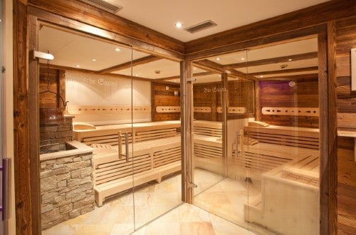 Dry sauna at Berner Hotel in Zell am See, Austria. Travel with World Lifetime Journeys