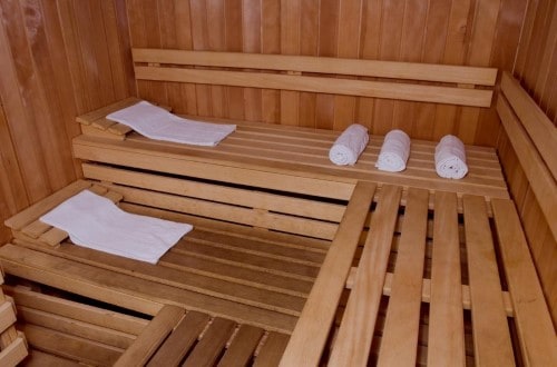 Dry sauna at Hotel Palmasol Benalmadena in Spain. Travel with World Lifetime Journeys