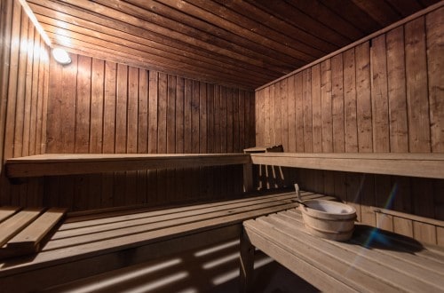 Dry sauna at THB Tropical Island in Playa Blanca, Lanzarote. Travel with World Lifetime Journeys