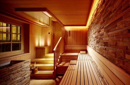 Dry sauna at Salzburger Hof in Zell am See, Austria. Travel with World Lifetime Journeys