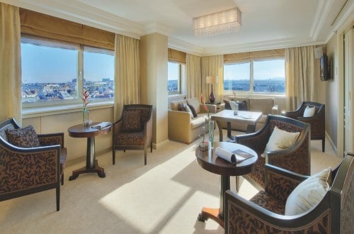 Executive suite at Intercontinental Vienna Hotel in Vienna, Austria. Travel with World Lifetime Journeys