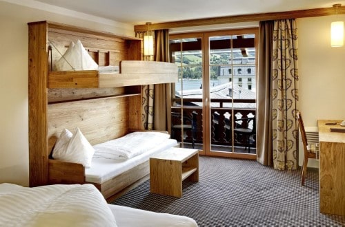 Family room at Hotel Fischerwirt in Zell am See, Austria. Travel with World Lifetime Journeys