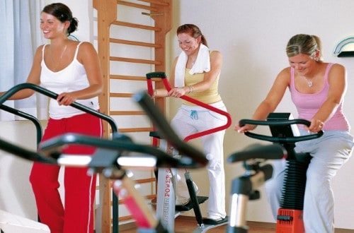 Fitness centre at Central Sporthotel in Davos, Switzerland. Travel with World Lifetime Journeys