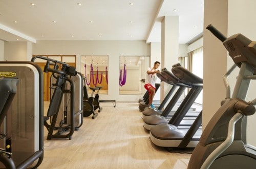 Fitness room at Hotel Marbella Corfu in Greece. Travel with World Lifetime Journeys