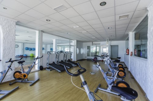 Fitness room at the Sea Club Mediterranean Resort in Alcudia, Mallorca. Travel with World Lifetime Journeys