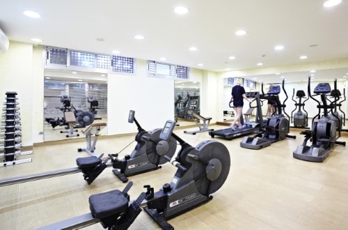 Fitness room at Grupotel Maritimo in Alcudia, Mallorca. Travel with World Lifetime Journeys