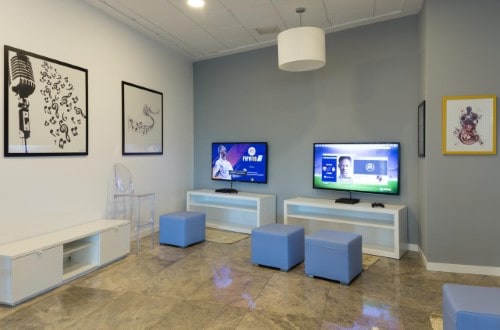 Gaming room at Sandos Benidorm Suites in Benidorm, Spain. Travel with World Lifetime Journeys