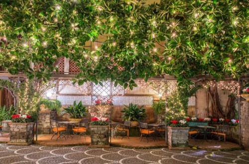 Garden view at Hotel Michelangelo in Sorrento, Italy. Travel with World Lifetime Journeys