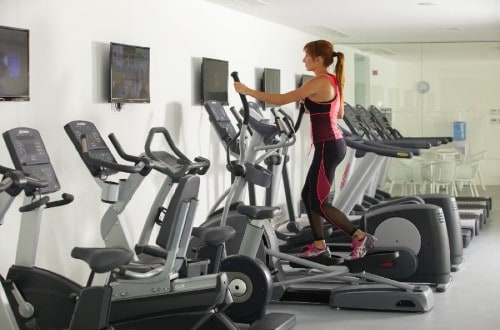 Gym area at King Evelthon Beach Hotel on Paphos, Cyprus. Travel with World Lifetime Journeys