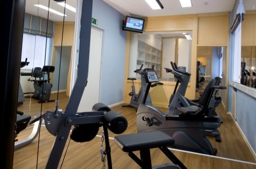 Gym at Hotel Metropole in Brussels, Belgium. Travel with World Lifetime Journeys