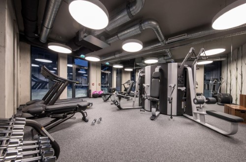 Gym room at Hotel Der Waldhof in Zell am See, Austria. Travel with World Lifetime Journeys